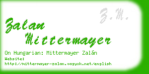 zalan mittermayer business card